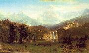Albert Bierstadt The Rocky Mountains, Lander Peak oil